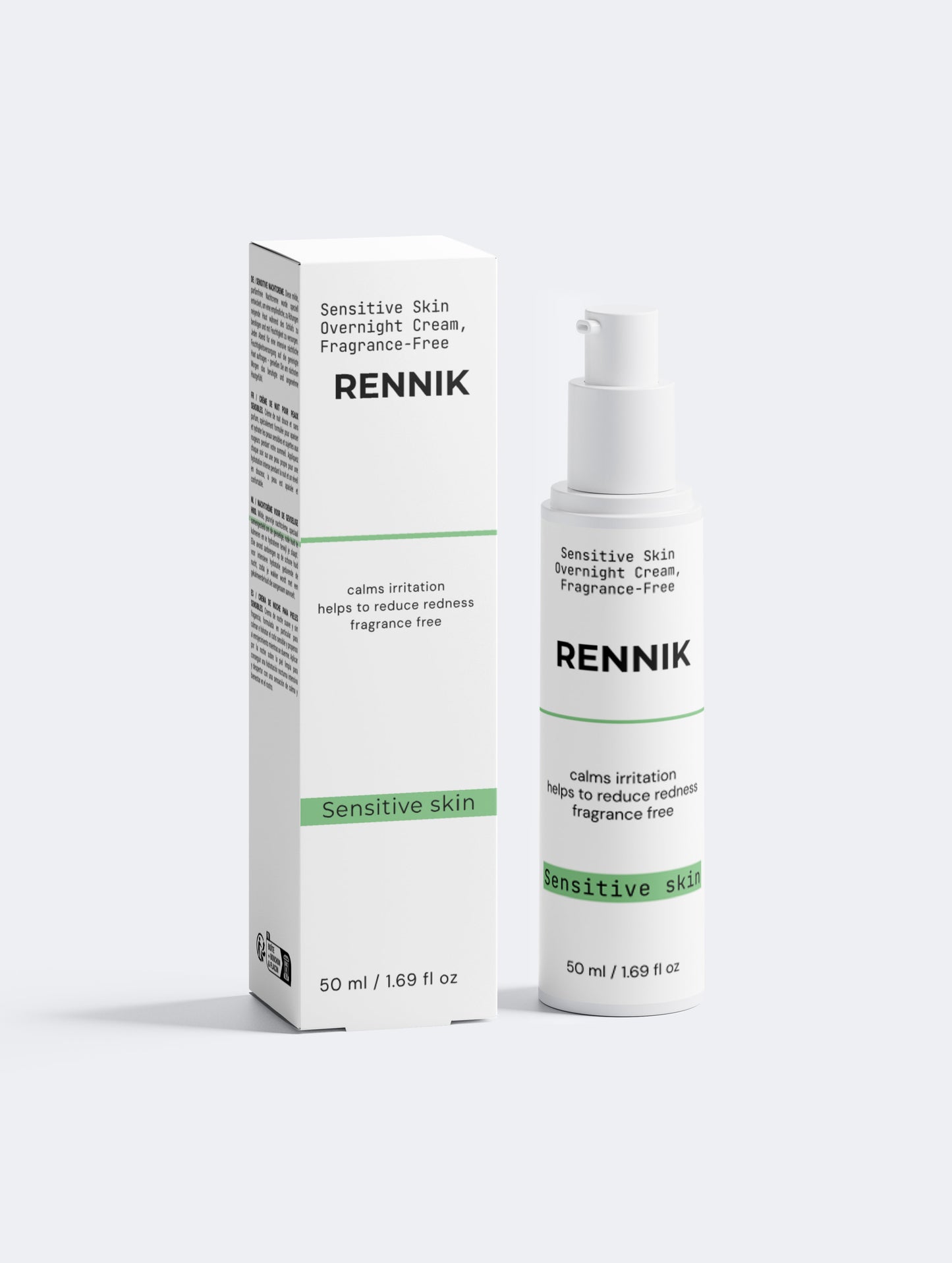Sensitive Skin Overnight Cream, Fragrance-Free