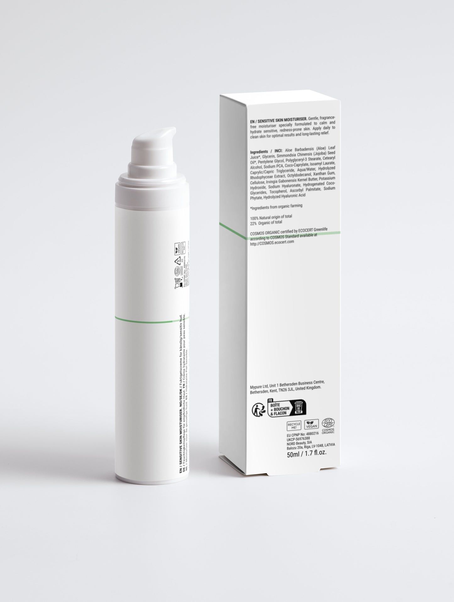 Sensitive Skin Moisturiser, Fragrance Free